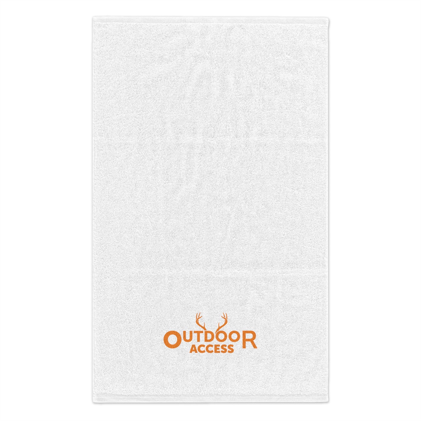 Rally Towel, 11x18-  White with Orange Logo