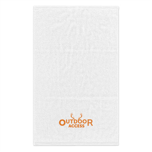 Rally Towel, 11x18-  White with Orange Logo