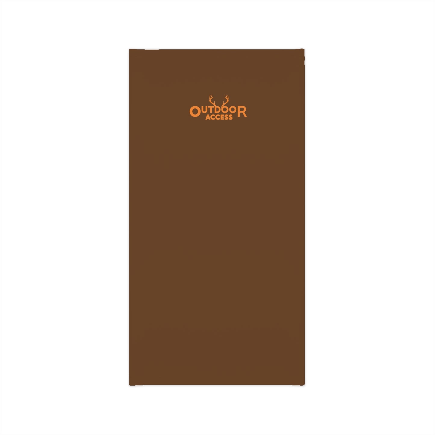 Midweight Neck Gaiter- Brown with Orange Logo