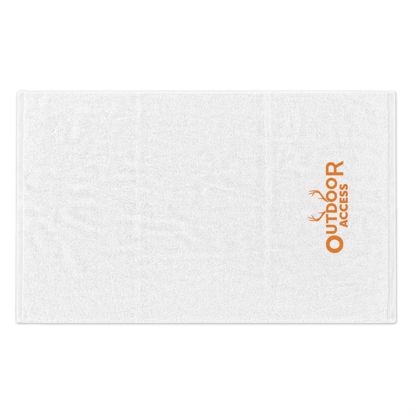 Rally Towel, 11x18-  White with Orange Logo