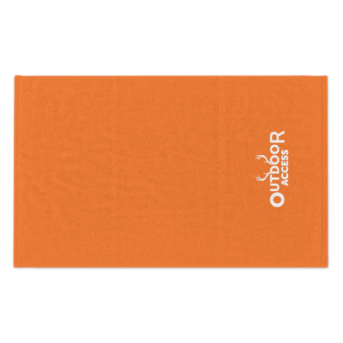 Rally Towel, 11x18-  Orange with White Logo