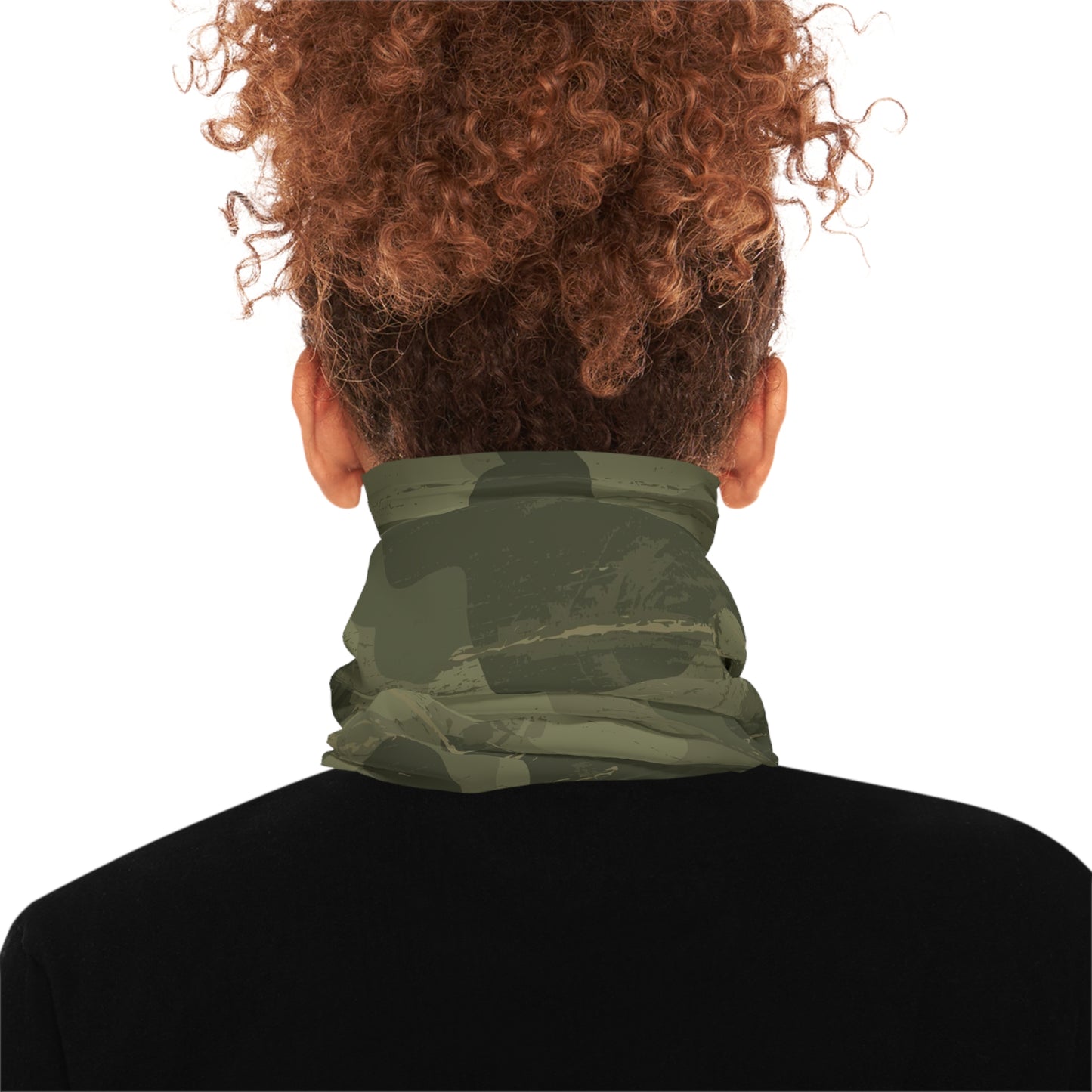 Midweight Neck Gaiter- Camouflage with White Logo