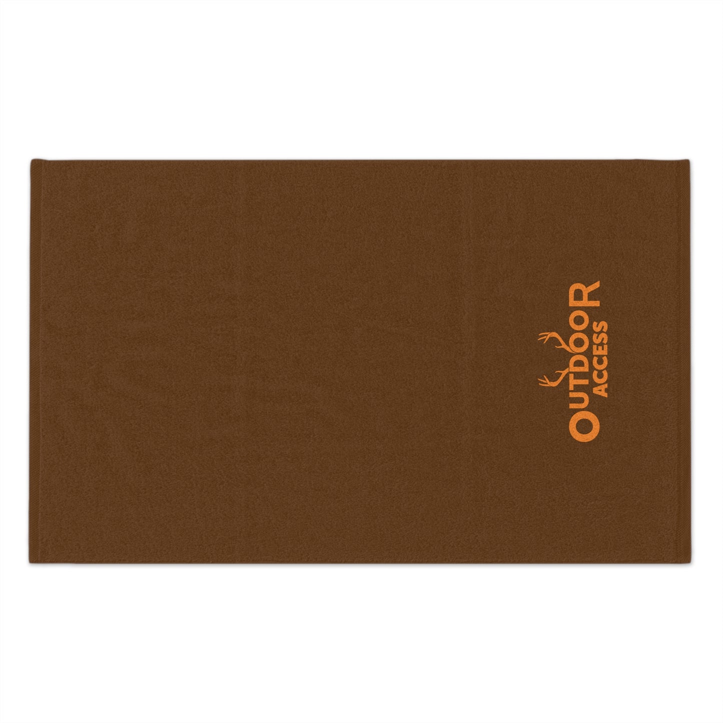 Rally Towel, 11x18-  Brown with Orange Logo