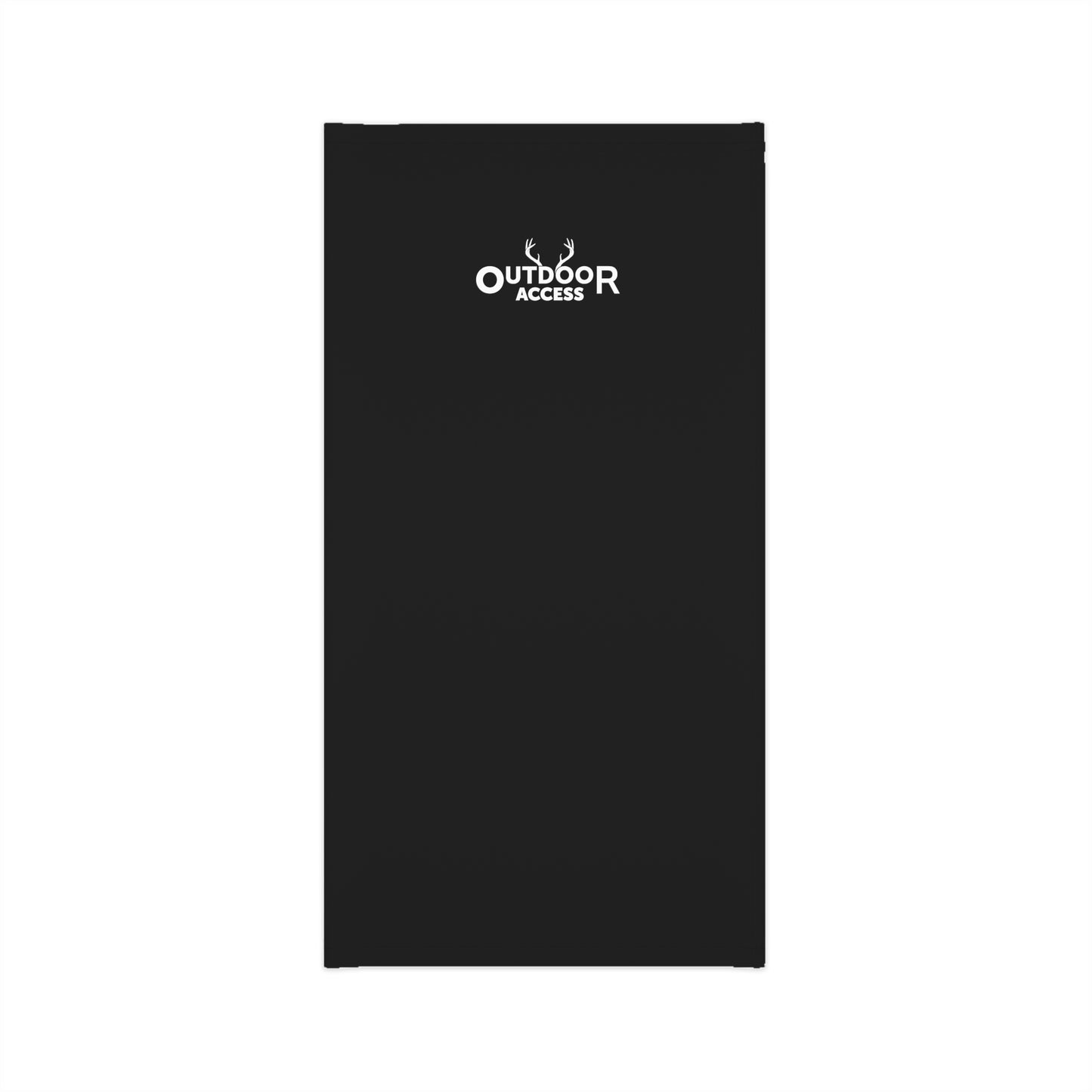 Midweight Neck Gaiter- Black with White Logo