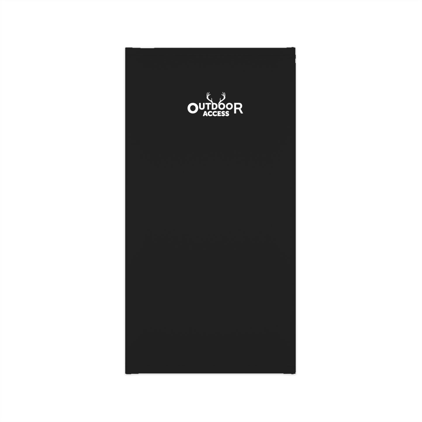 Midweight Neck Gaiter- Black with White Logo