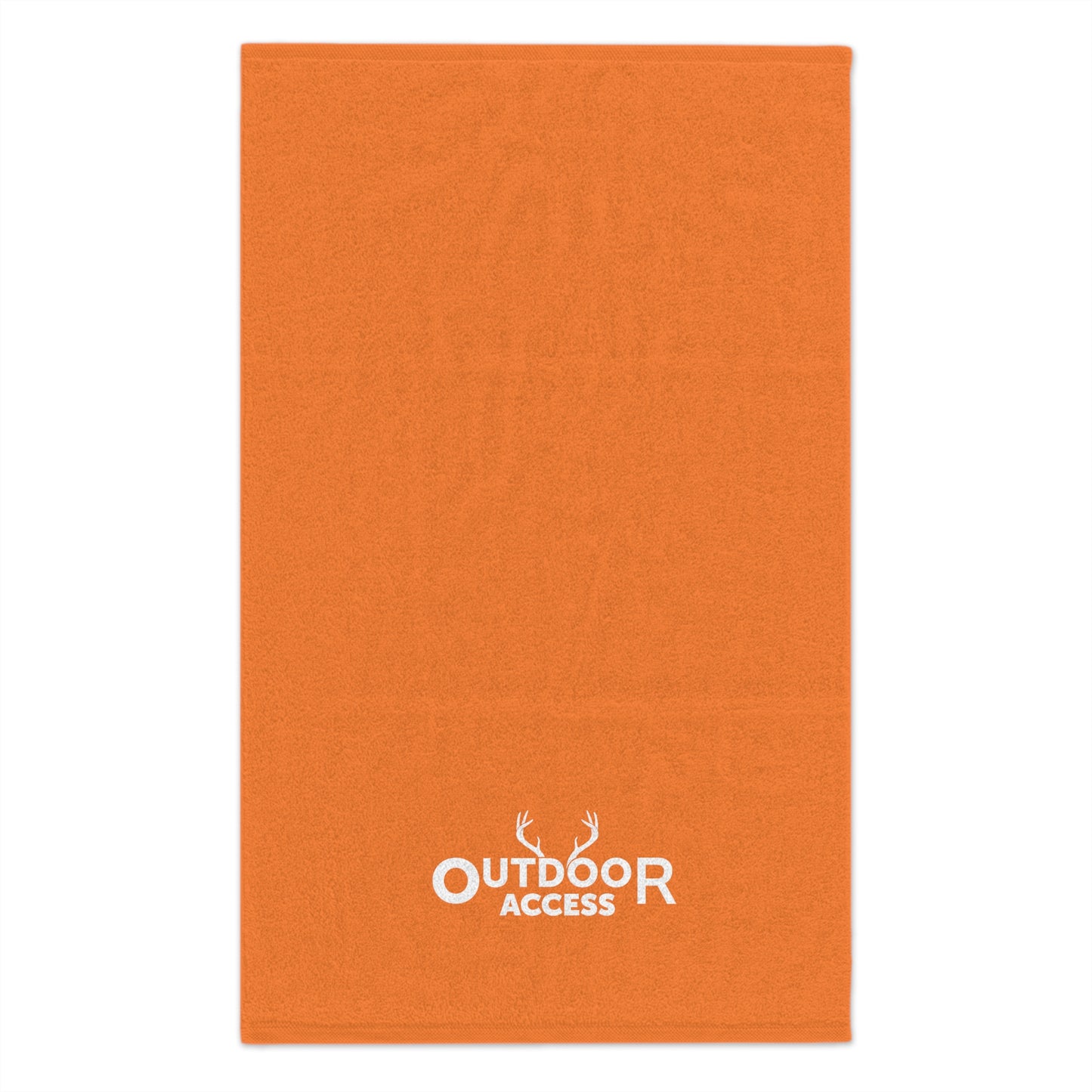 Rally Towel, 11x18-  Orange with White Logo