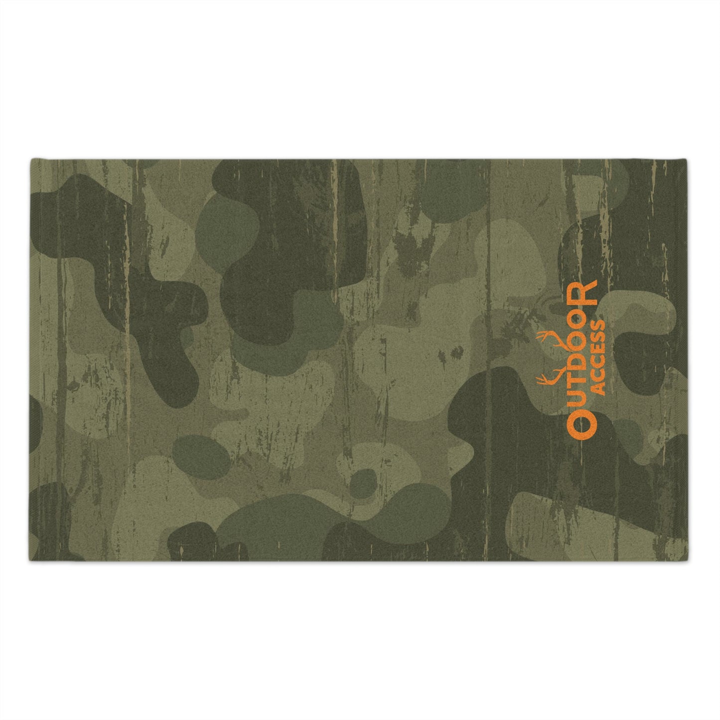 Rally Towel, 11x18-  Camo with Orange Logo