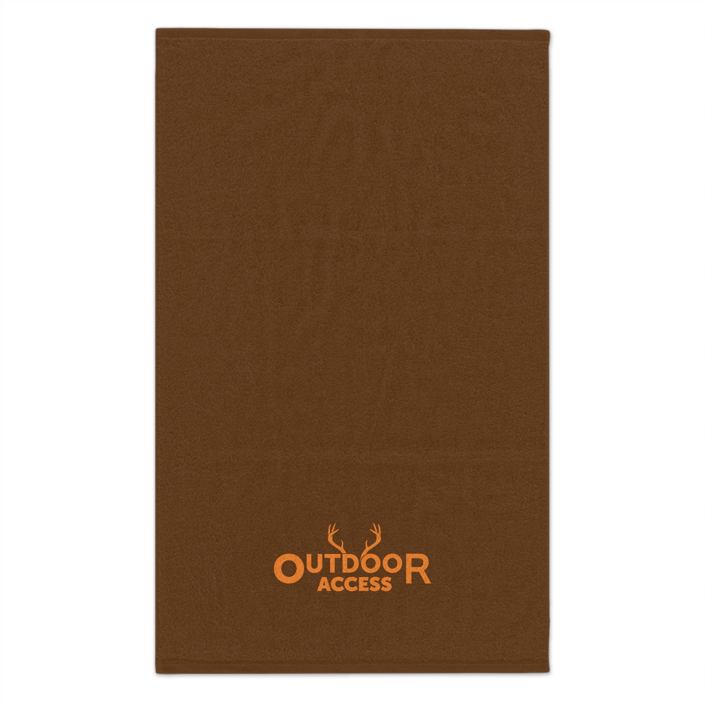 Rally Towel, 11x18-  Brown with Orange Logo