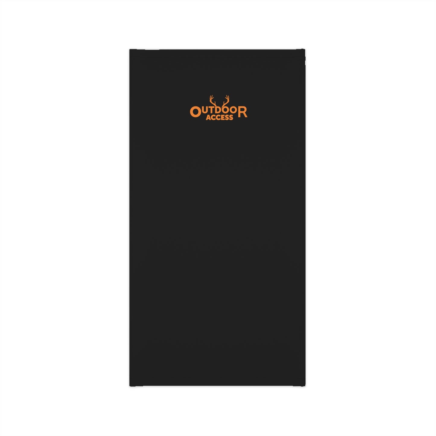 Midweight Neck Gaiter- Black with Orange Logo