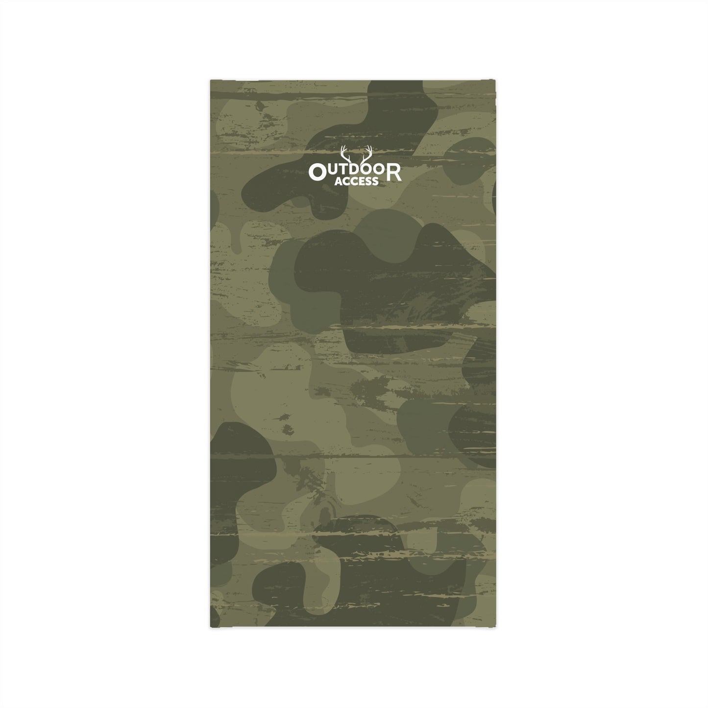 Midweight Neck Gaiter- Camouflage with White Logo