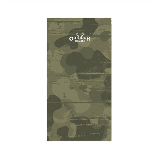 Midweight Neck Gaiter- Camouflage with White Logo